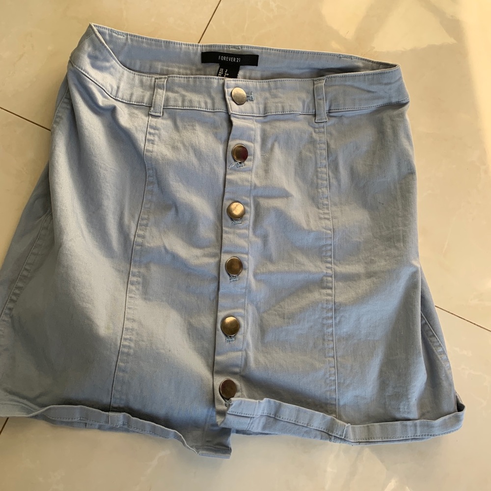 Blue colored skirt forever 21